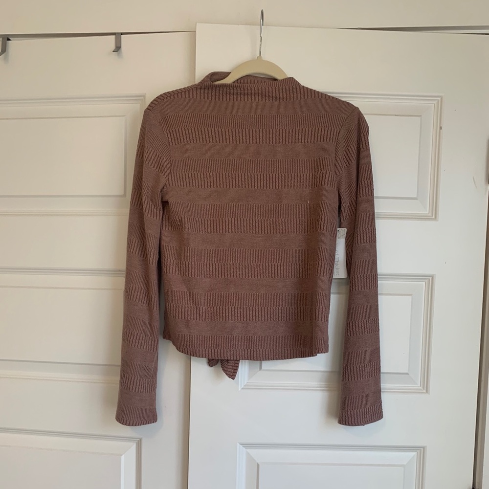 Lizard Thicket Mock Neck Open Back Sweater